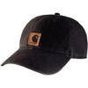 Carhartt Canvas Cap 100289 Outdoor Hat, 100% Cotton, Simple, Black