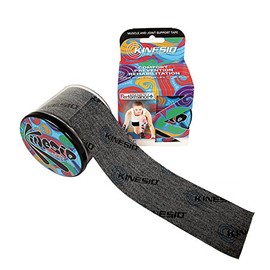 KINESIO K783373 Authentic Taping Kinesio Tex Performance Plus 2.0 in x 13.1 ft (50 mm x 4 m) Black