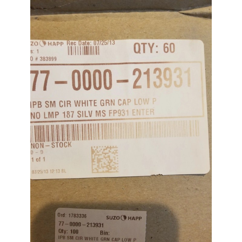 Suzo Happ Lot of 10x Suzo Happ Enter Button Switches