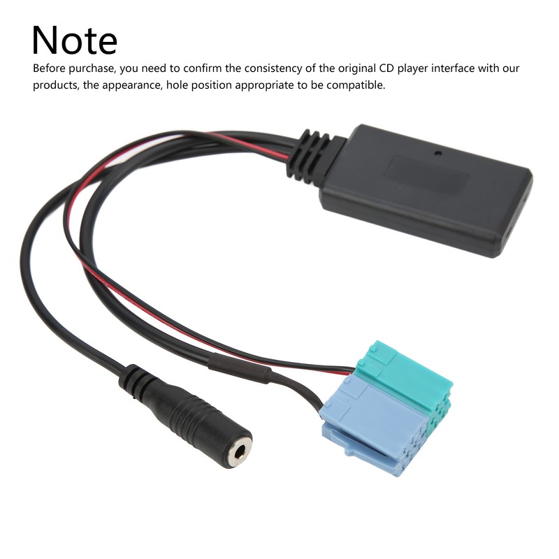 6+8 Pin Bluetooth AUX IN Adapter Hands Free Microphone Replacement