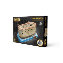 Megableu Fort Boyard Monument Celebre 678289 3D Puzzle for Adults and Children, Model Making without Tools or Glue, from 7 Years, Decorative Object