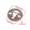Adiyer 50pcs Round 25mm / 1-inch Mortise Type Metal Keyhole