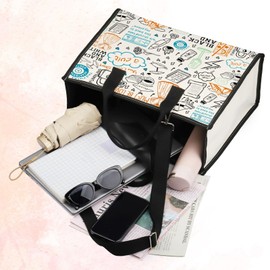 BWWKTOP Singer Lyrics Tote Bag Singer Album Gifts Song Lyrics Inspired Shoulder Bag Singer Merchandise (must be love BG)