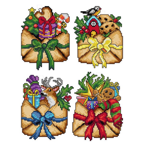 Crafting Spark Counted Cross Stitch kit with Plastic Canvas Christmas