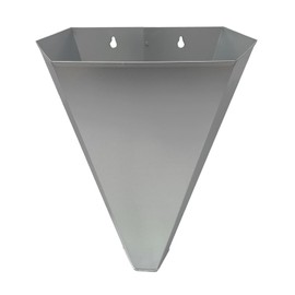 Hipicute Poultry Restraining Cone Medium Size,Galvanized Steel Chicken Killing Cone for Butchering Chicken Birds Turkeys Up to 8 Pounds, Flat-Back Poultry Killing Cone, Easy to Clean M Size