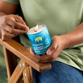 Cliganic Cliganic Mosquito Repellent Candle (9oz) | Citronella, DEET Free, Essential Oil Infused for Outdoor, Camping | Burns 40 Hours