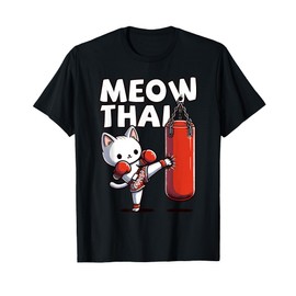 Muay Thai Cat, Meow Thai | Thai Boxing For Youth, Muay Thai T-Shirt