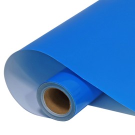 FUNKAKA Fluorescent Blue HTV Heat Transfer Vinyl Rolls, 12" x 10ft Neon Blue Iron on Vinyl for All Cutter Machines PU Stretchy HTV Vinyl for T-Shirt Easy to Cut & Weed for Heat Transfer Design