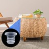 ANCIRS 56 Pcs Glass Top Table Bumpers with Stem, Anti