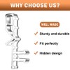 24 PCS Hidden Channel Valance Clips, 2-1/8inch Clear Plastic Blinds