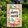 BlissYard Easter Garden Flag 12x18 Vertical Double Sided Seasonal Easter