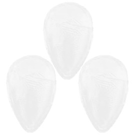 SHERCHPRY Almohadillas Genitales de Silicona Reutilizables para Ropa Interior de Mujer, Protección Íntima Invisible, Tamaño Pequeño, Color Semi-transparente, Paquete de 3, para Trajes