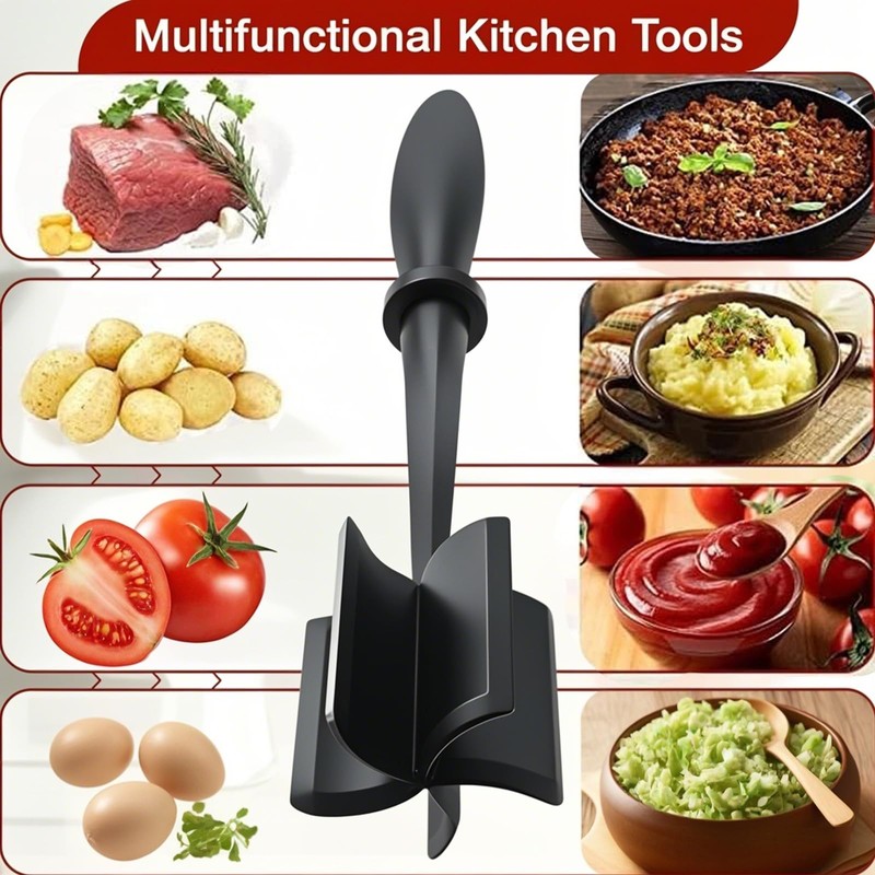 Youery Minced Meat Chopper Meat Masher Handheld