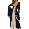 YEAXLUD Womens Renaissance Medieval Costume Dress Lace up Irish Over