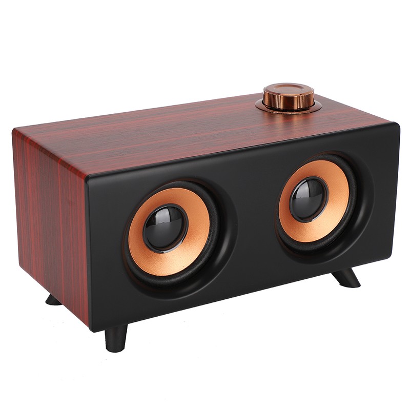 FT-3008 Retro Wooden Mini Bluetooth Speaker Wireless HIFI Stereo Player