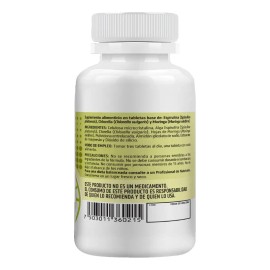 Healthaddiction Complejo Espirulina Moringa Chlorella Suplemento Alimenticio Antioxidantes Naturales Vitaminas Minerales Apoya Energía Detox Sistema