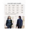 FSVABY Womens Oversized Faux Leather Motocycle Black Jacket Zip Up