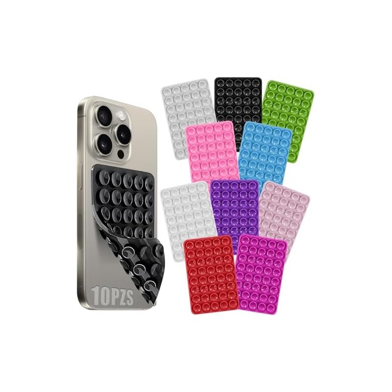10 Piezas Ventosas para Celular, Soporte para Telefono de 40