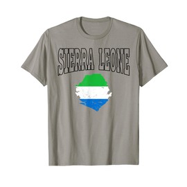 Vintage Sierra Leone Flag Throwback Athletic T-Shirt