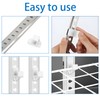 INCREWAY 16PCS Plastic Freezer Hook White Refrigerator Shelf Clips Freezer