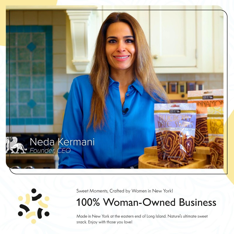 Darious Snack Co VEGAN and PALEO Blueberry Date Swirls for