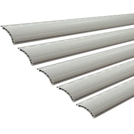 5 x roller shutter slat profile replacement for roller shutters, roller shutters, replacement slats in mini or maxi, colour: grey, white or beige (grey [47], K52B - 198 cm)