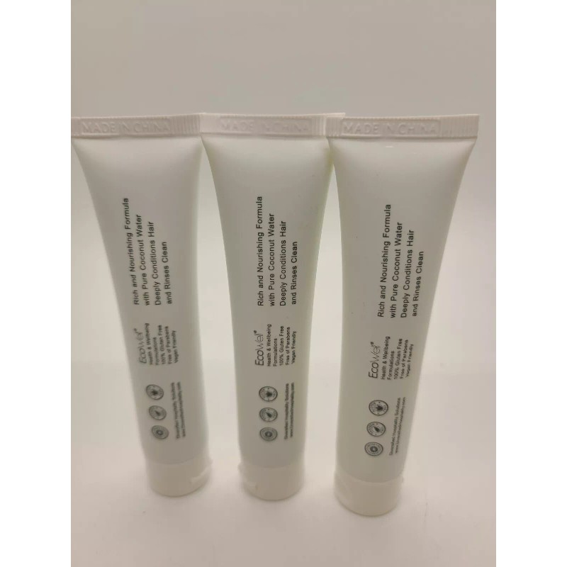 Ecowell Infuse Conditioner x3 white tea & coconut travel size