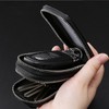 Guolich Car Key Chain Bag Double Zipper Leather Protection Key
