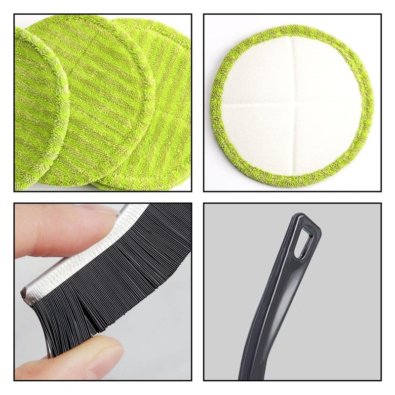 YSJCHEBS Pack of 6 Mop Replacement Cloths and 2 Grout