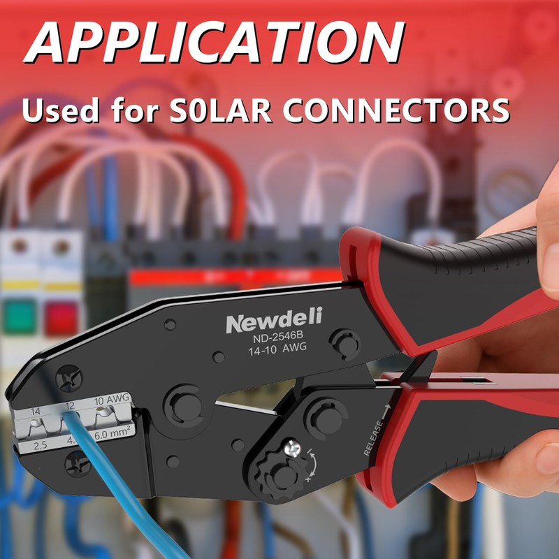 Newdeli Wire Crimping Tool for Solar Connectors - AWG 14