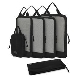 Hynes Eagle Compression Packing Cubes for Suitcase, 6 PCS Travel Organisers Bags for Backpack & Luggage, Holidays Travel Essentials Clothes Shoes Cosmetics Storage Bags