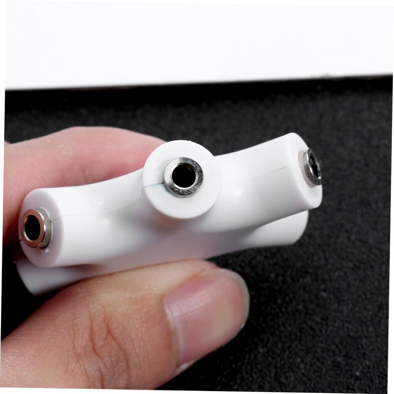 OSALADI 3pcs Way Audio Splitter Snowflake Design Headphone Adapter for