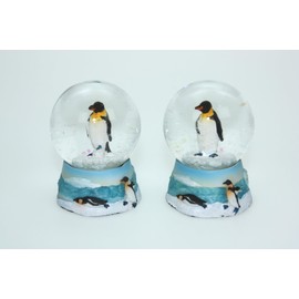Cornelißen Glitter Ball King Penguin Double Animal Snow Miniature Shaker Glass Ball