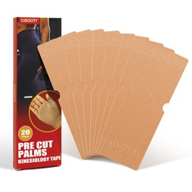 CISOOTI Fitness Kinesiology Tape,20pcs Precut Kinetic Tape, Kinesiology Tape for The Gym,Elastic Kinesiology Athletic Tape, Latex Free, Ideal for Gym Activities, Fishing, Baseball and Other Sports.