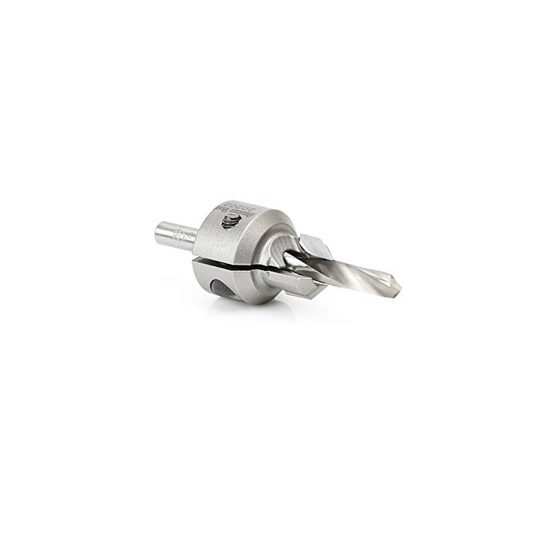 Amana Tool Di-Count Adjustable Countersink for Drills, 20202, 1/4-13/32 Shank