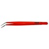 BERNSTEIN 5-107-6 Mechanic's Tweezers Curved Tips, Nickel-Plated, Protective Insulated, 150