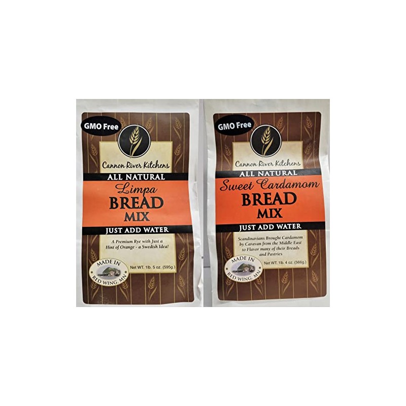 Swedish Bread Mix Combo Pack - Limpa and Sweet Cardamom
