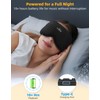 ZRUHIG 3D Contoured Sleep Mask with Bluetooth Headphones, Adjustable Blackout