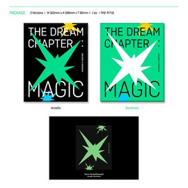 Tomorrow X Together TXT Album - The Dream Chapter : Magic [ ARCADIA ver. ] CD + Photobook + Student ID Pad + Sticker Pack + Viewer Glasses + Photocards + FREE GIFT
