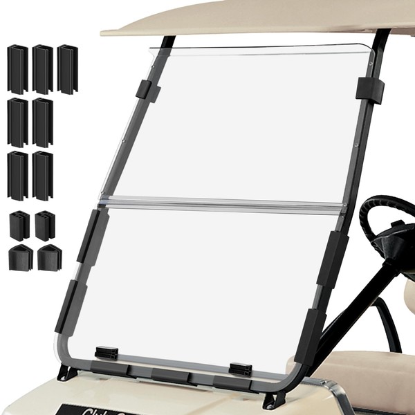 Cartalia Golf Cart Foldable Windshield 3/16" (5MM) Only Fits Club