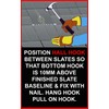Slate Repair Hallhook - Pack of 10 Slate Hall Hook