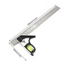 AIMALL 12-Inch Adjustable Engineers Combination Square T-Ruler, Right Angle Ruler