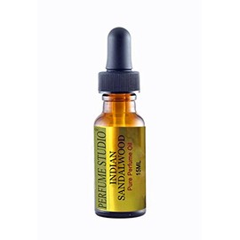 Indian Sandalwood Perfume Oil. Premium 100% Pure Indian Sandalwood Fragrance Oil, Skin Safe & Alcohol Free. Uses: Body Oil, Soap Making, Candle, Incense - 15ml/.5oz Amber Glass Dropper Bottle.