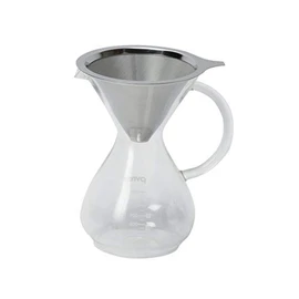 PYREX CP-8537 Coffee Server 600ml with Stainless Filter, Clear
