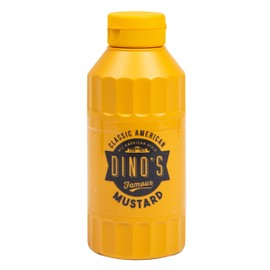 Dino's Famous Hot Dogs Classic American Mustard, 250 g Bottle (Pack of 1)