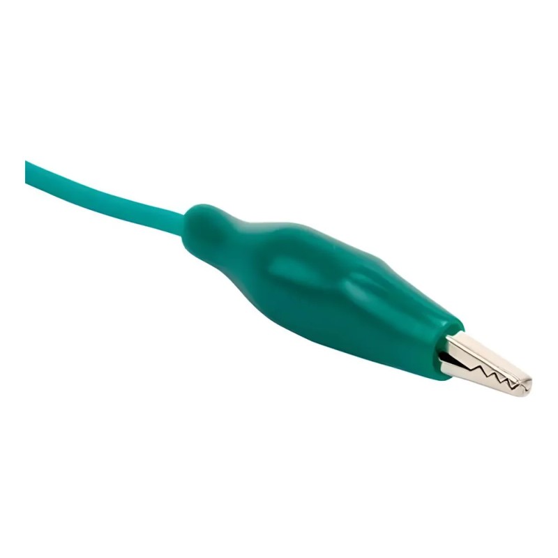 Juego De 10 Cables Con Caimanes Chicos De 26 Cm
