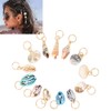 Hair Braid Rings Dreadlocks Ring Shell Hair Ring DIY Hair
