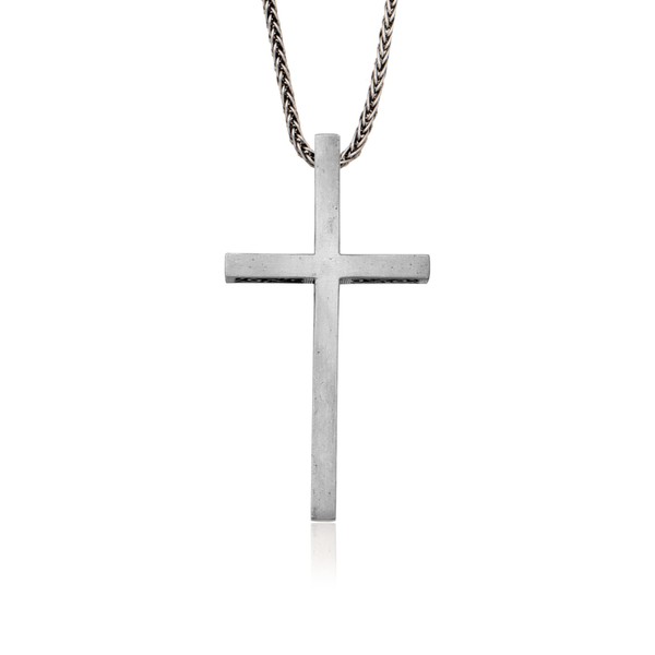 bysilvergates Cross Necklace for Men – 925 Sterling Silver Pendant