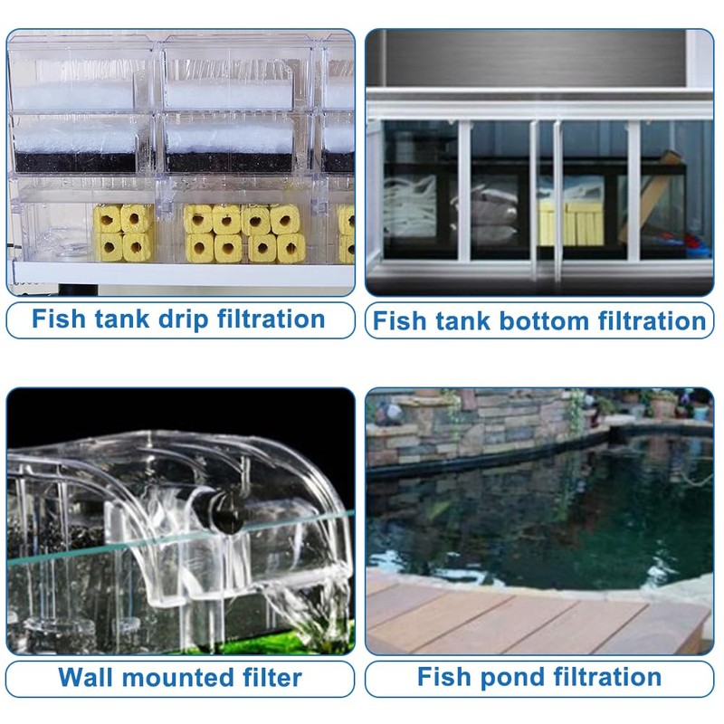 ATMWM Pack of 2 8D Filter Wadding Aquarium, 20 x