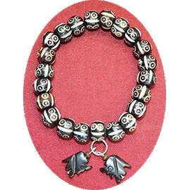 AWAKEN YOUR KUNDALINI Yak Bone Stretch Beaded Bracelet, 10mm Beads